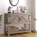 White Buffet Cabinet with 2 Doors and Storage Shelf B6135