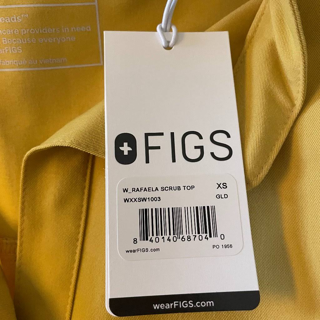 Gold XS Scrub Top J790