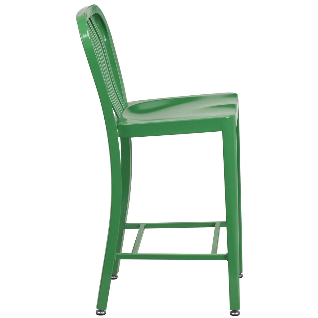 Green Metal Counter Stools R9932
