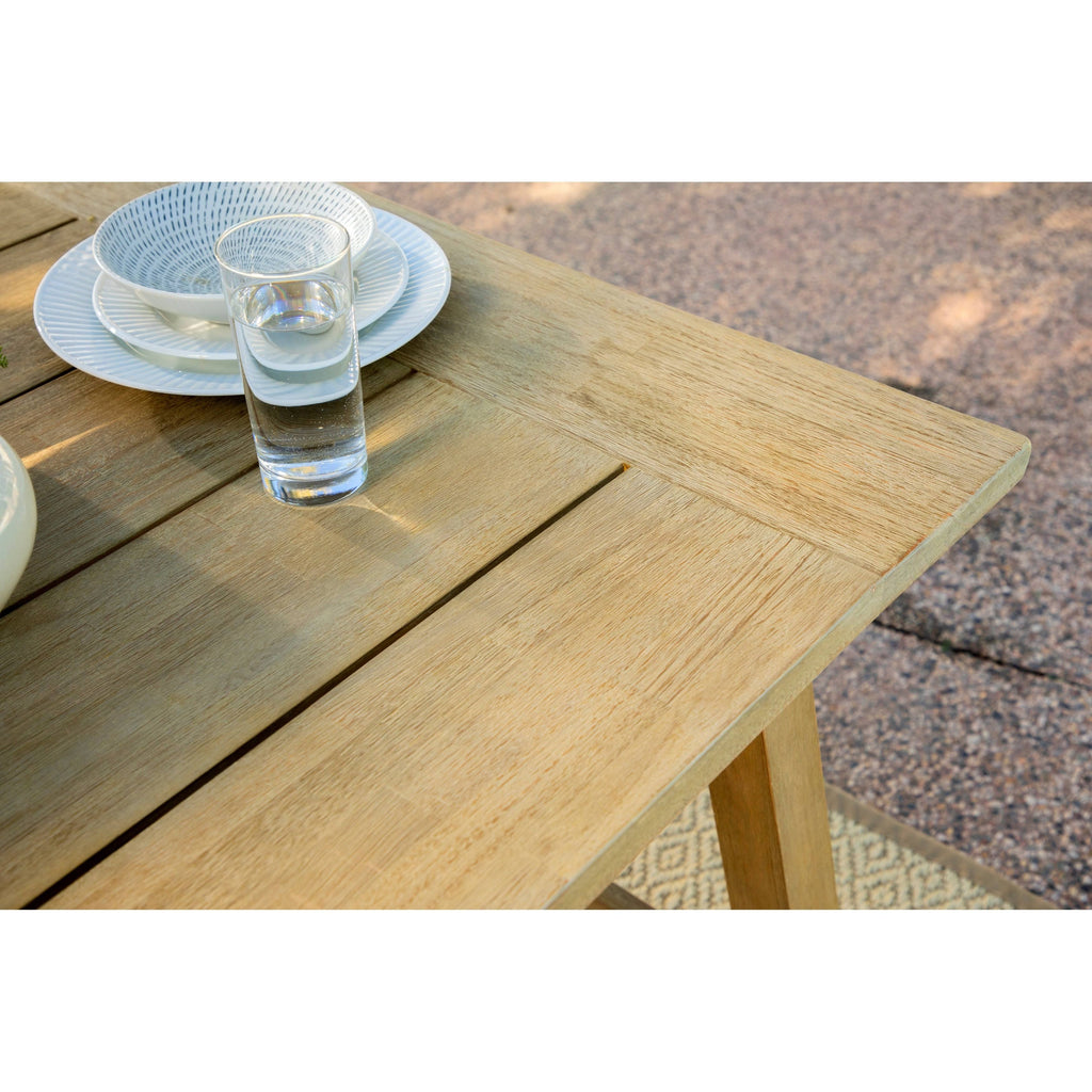 Rectangular Eucalyptus Wood Outdoor Dining Table B2802