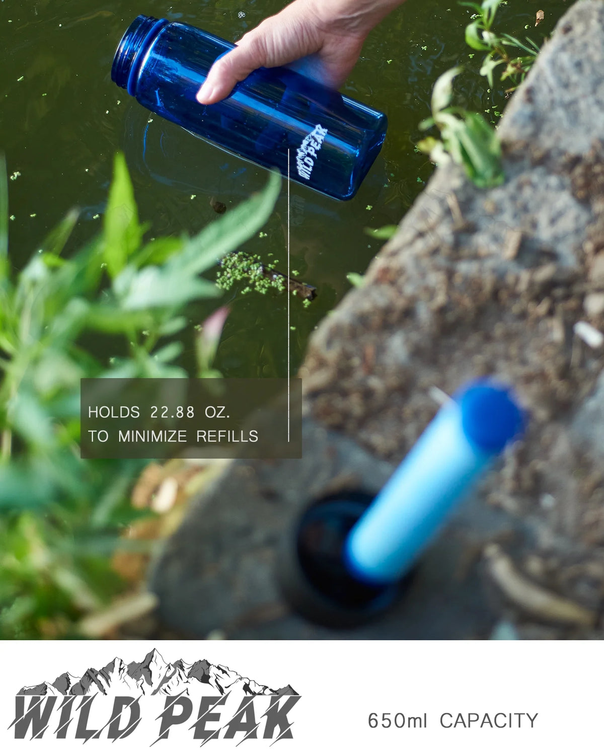 4-Stage Water Filter Straw with Activated Carbon Bottle N3348