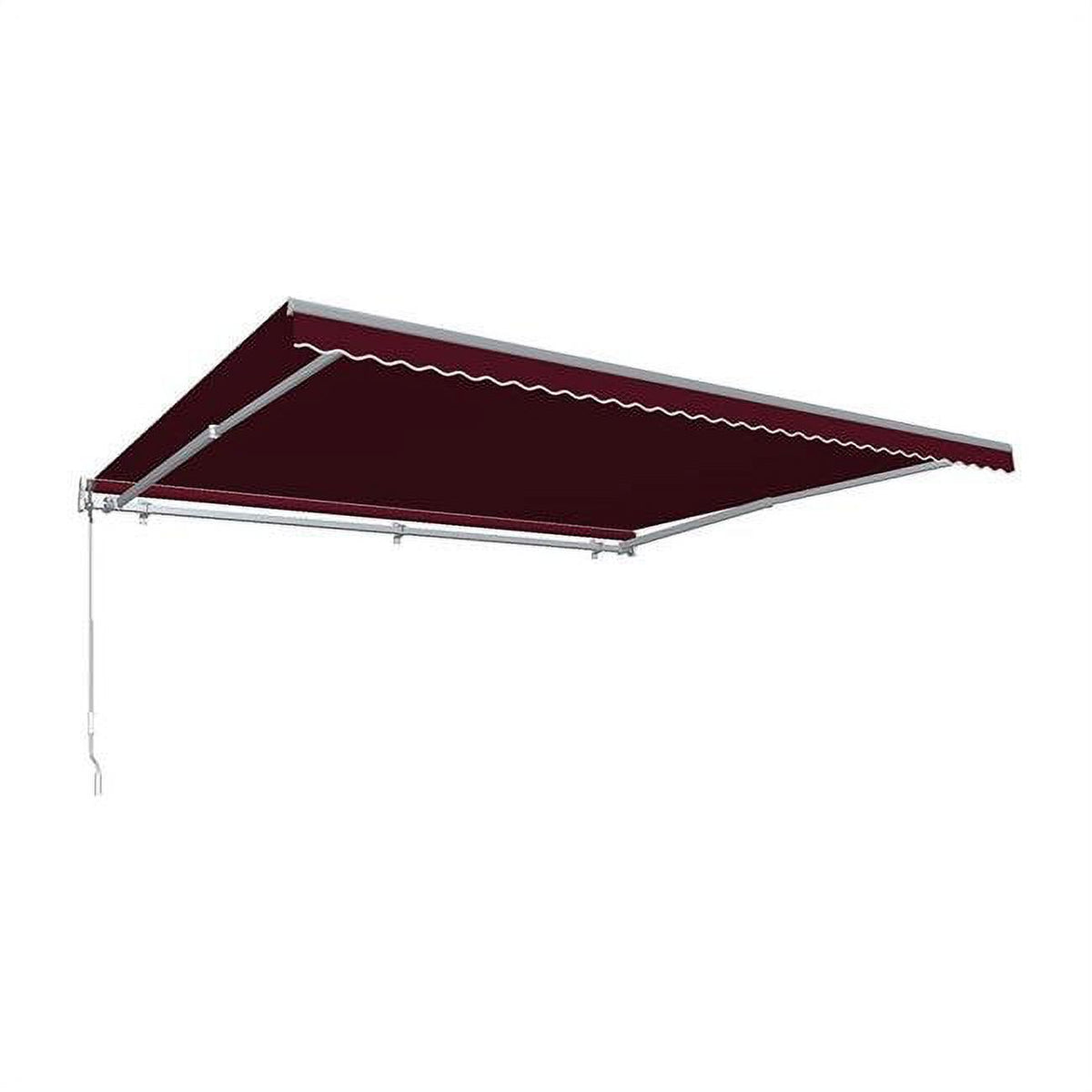 18 ft. Burgundy Motorized Retractable Awning with Remote Y3636
