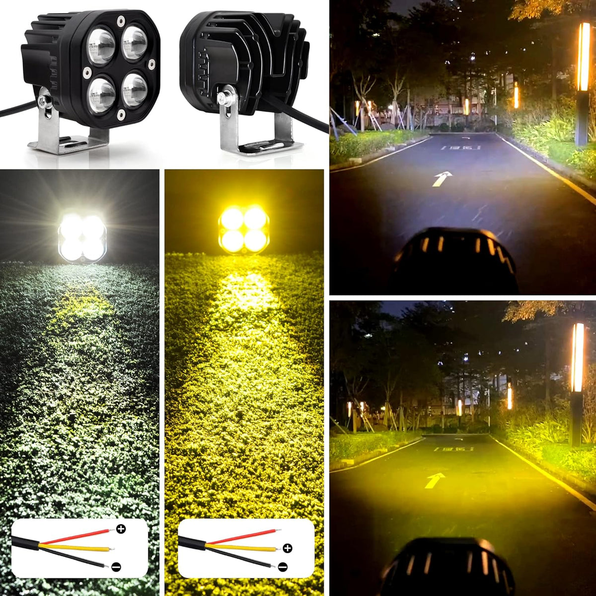 3” Dual Color Spot LED Work Lights T65827