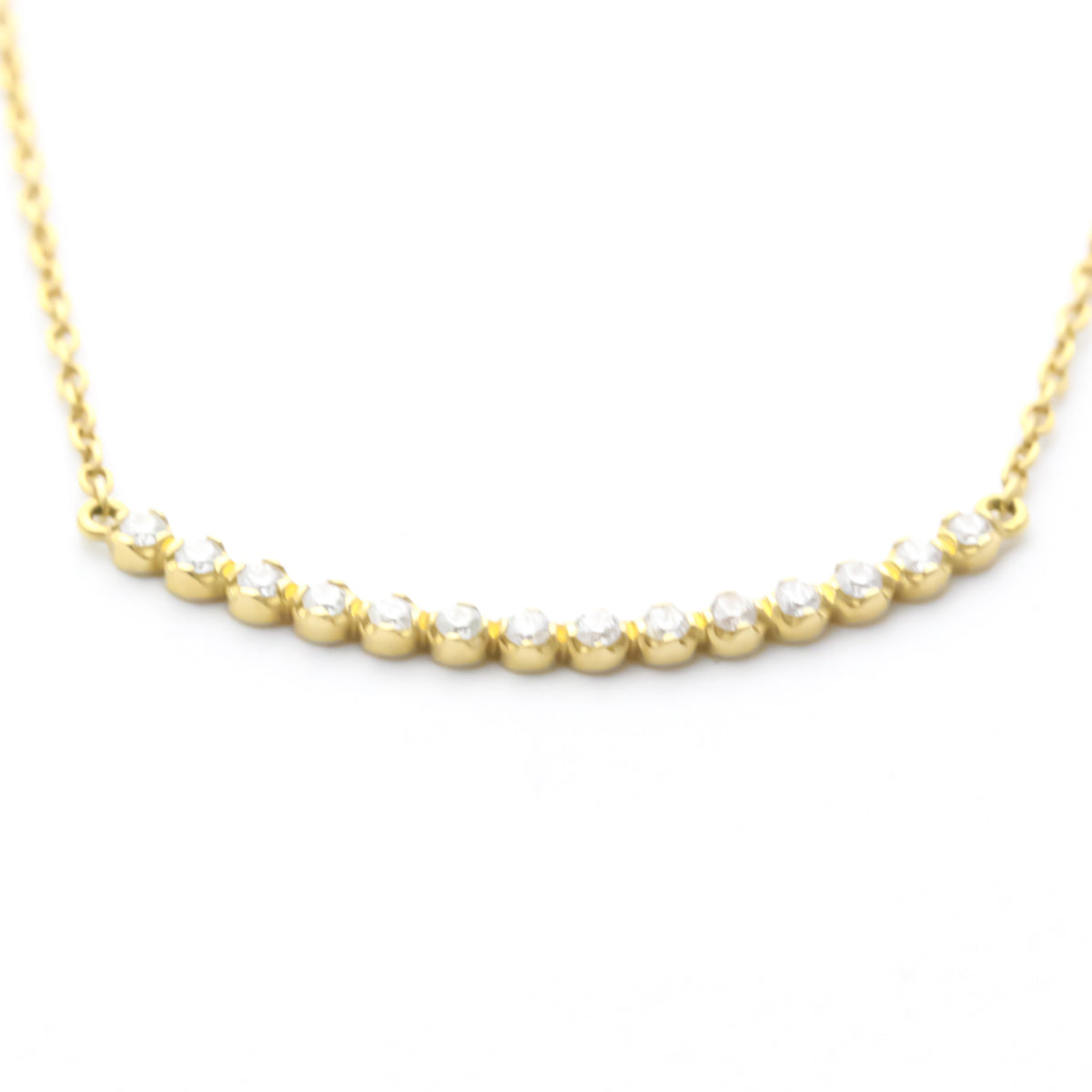 Yellow Gold Diamond Pendant Necklace T94234