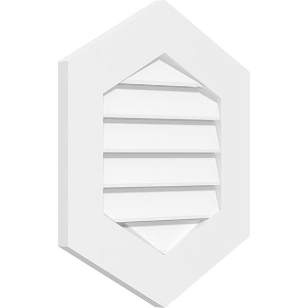 Vertical Peaked Surface Mount PVC Gable Vent B763716