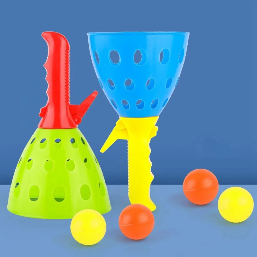 Catch Ball Game with 4 Catch Launcher Baskets and 8 Balls D409135