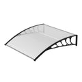 Black Polycarbonate Window Awning and Door Canopy G5405