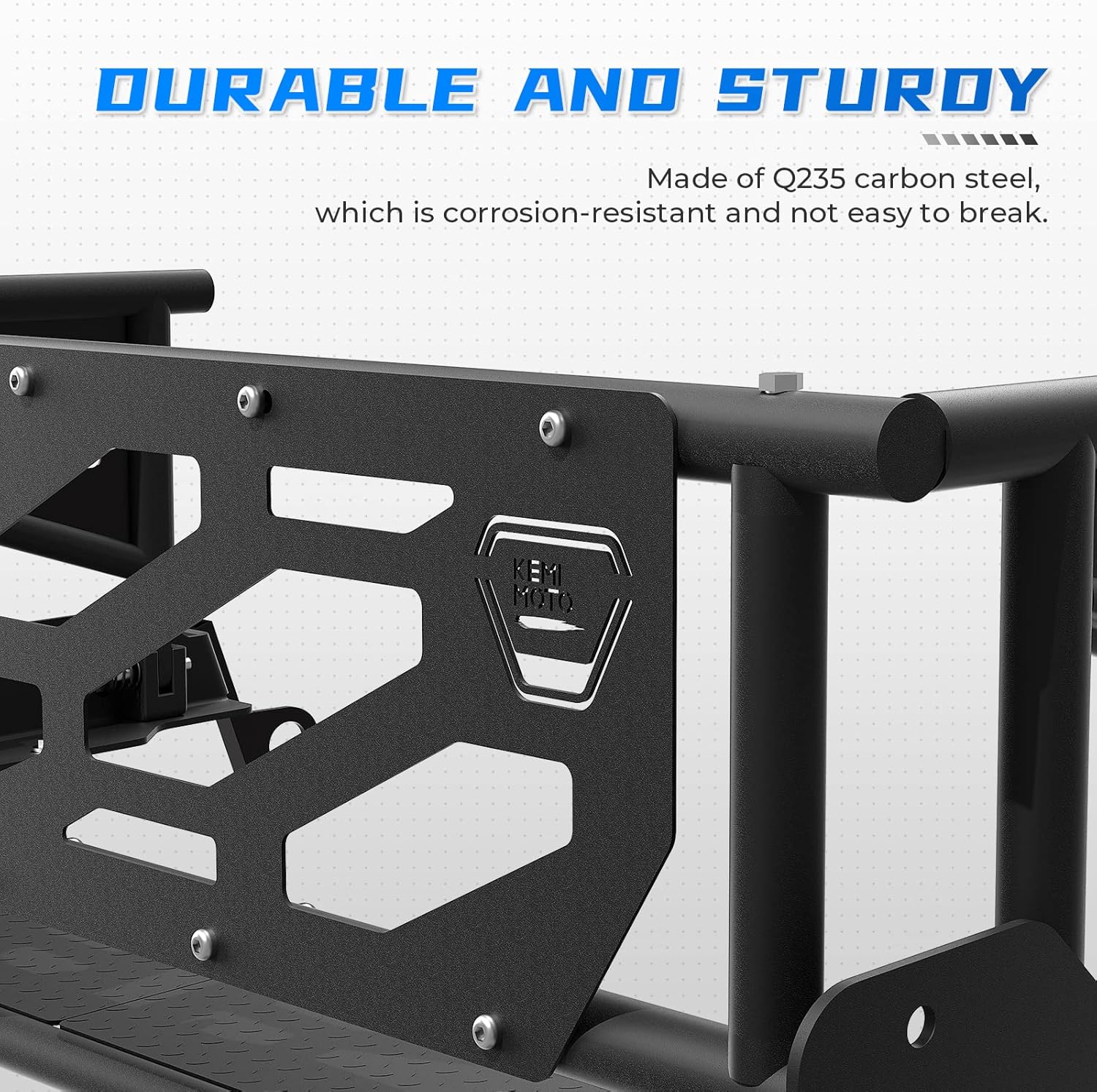 Black Steel Cargo Bed Extender S646589