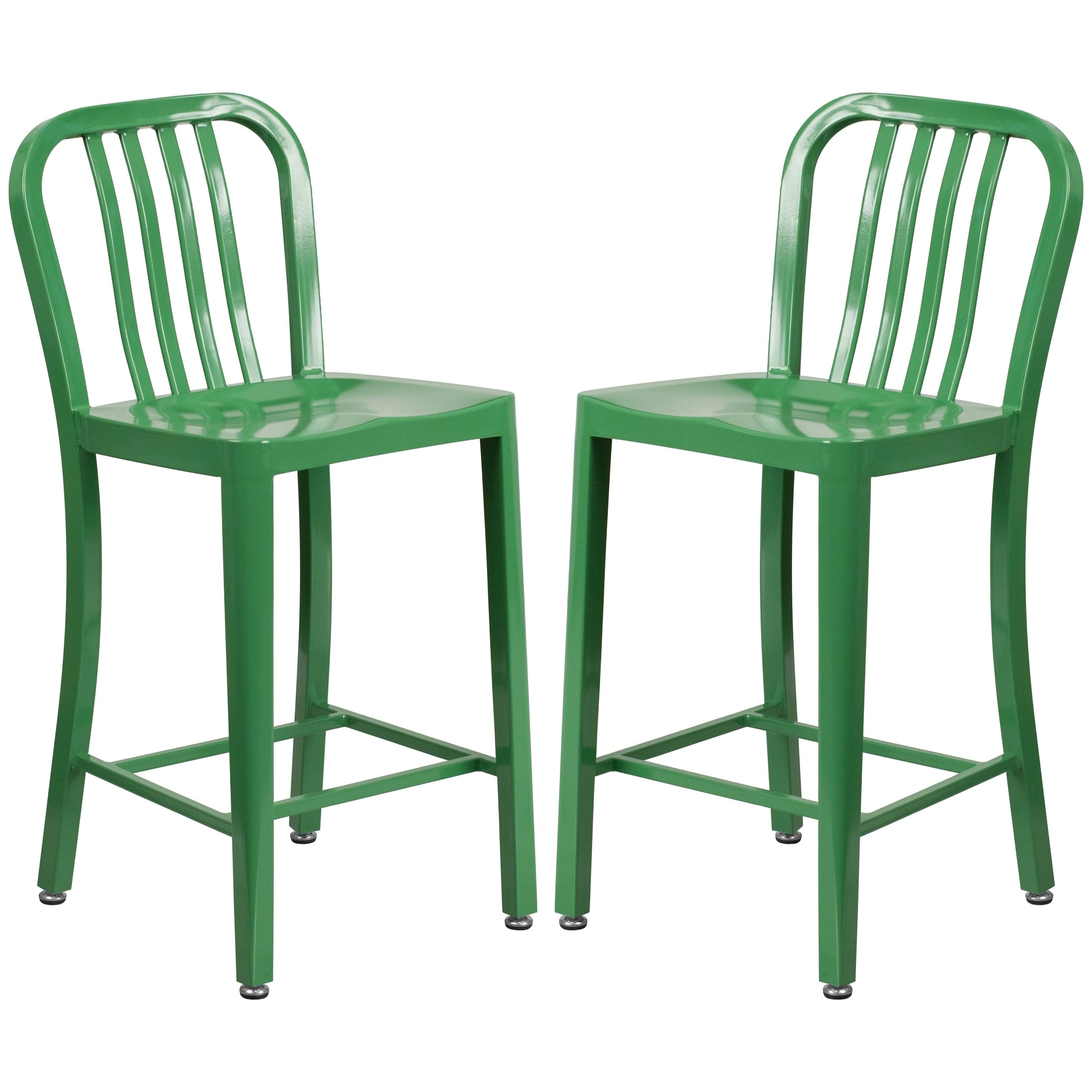 Green Metal Counter Stools R9932