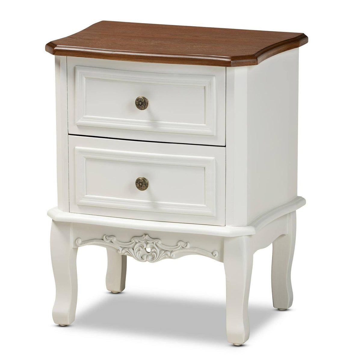 French White and Cherry Brown Dresser G1421