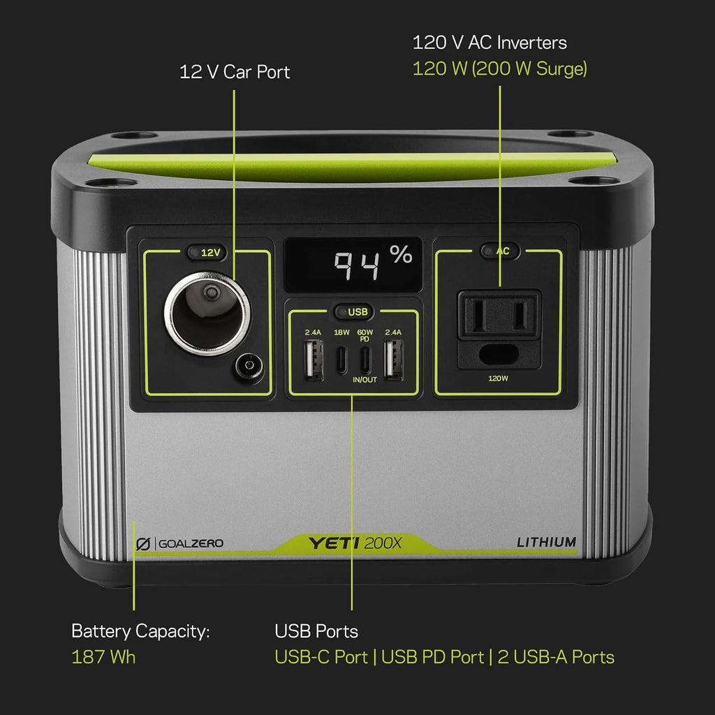 Portable Power Station and Solar Panel, Solar Generator V415107