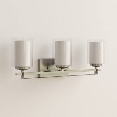 3 - Light Armed Sconce Satin Nickel Z823240