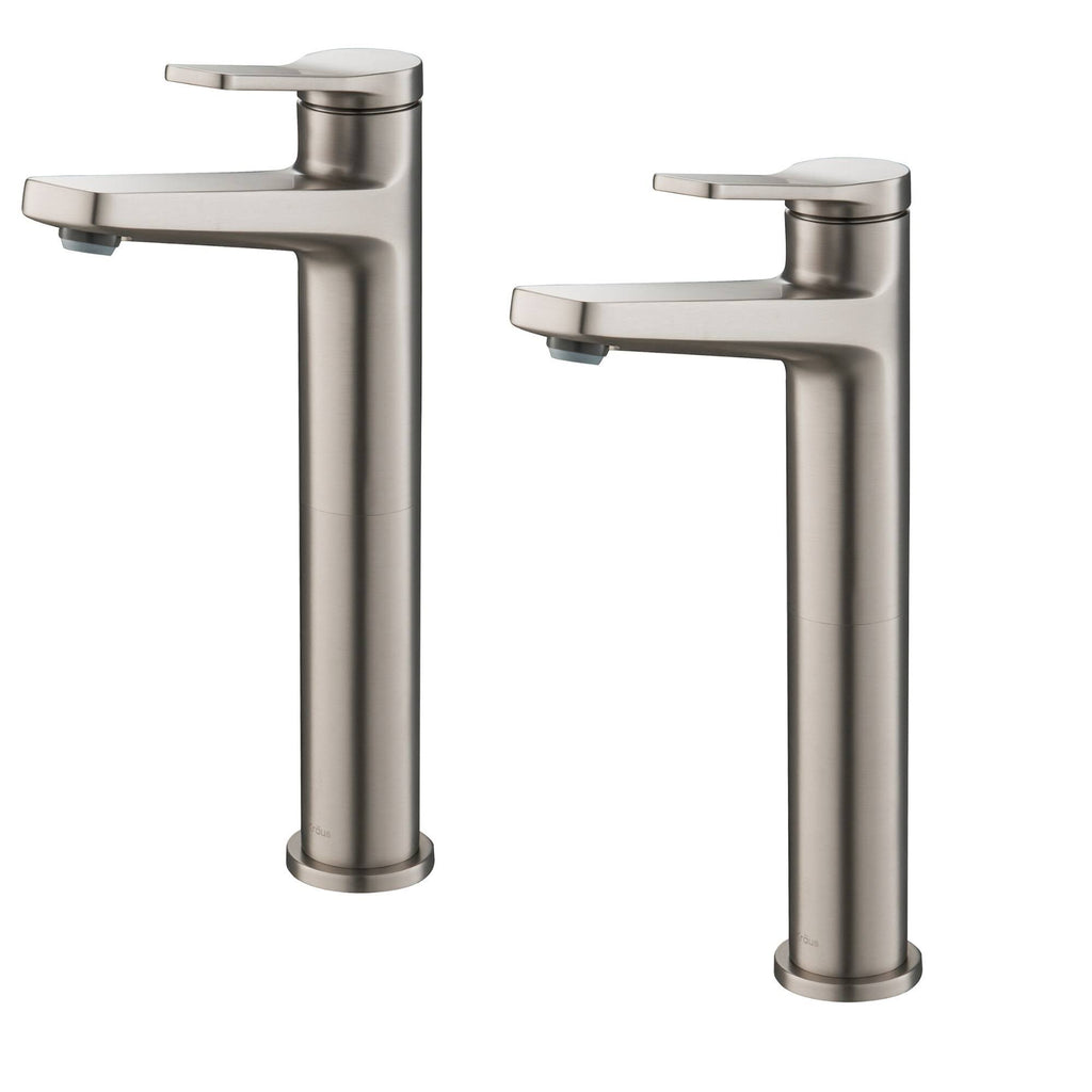 2-Pack Vessel Bathroom Faucet Spot Free Stainless Steel I3539