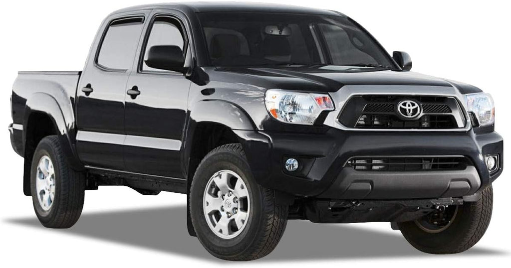 Shatterproof in-Channel Window Deflectors for Toyota Tacoma Double Cab, 4pcs H700619