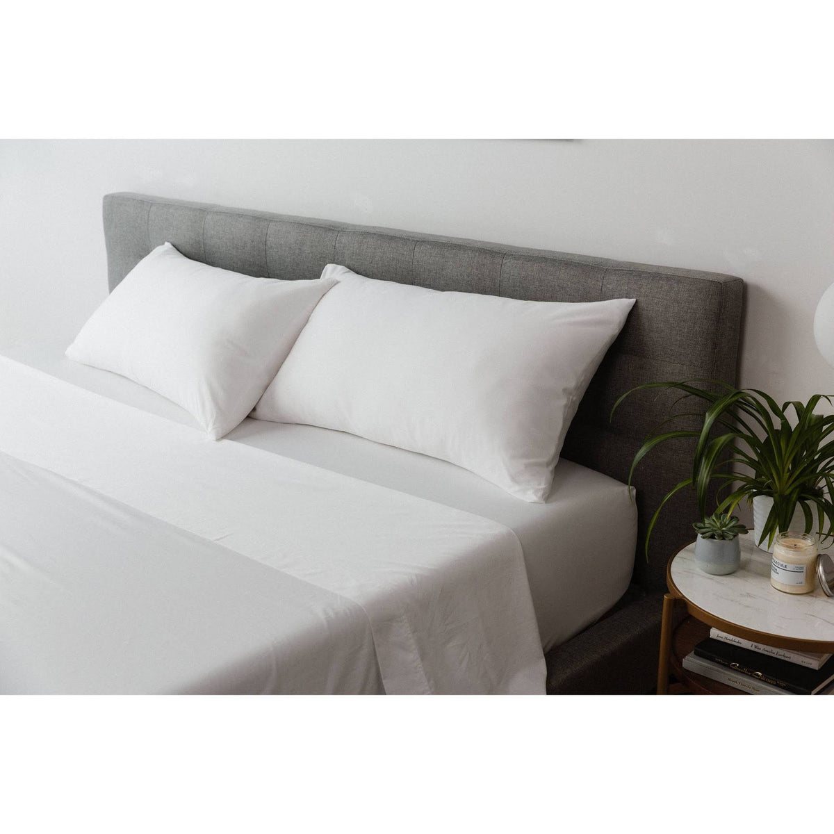 King 300 Thread Count Percale Solid Sheet Set White T1692