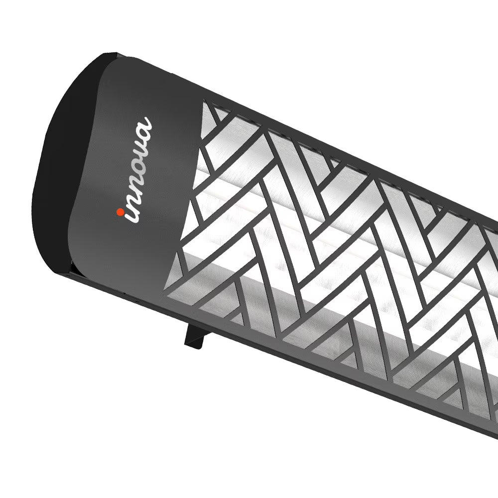 Black Finish Outdoor Wall Mount Electric Heater V136428