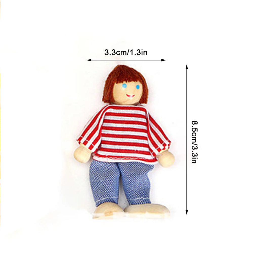Dolls House 4 People Set Doll Toy R954