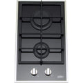 2 Burners Black Gas-on-Glass Cooktop Y324