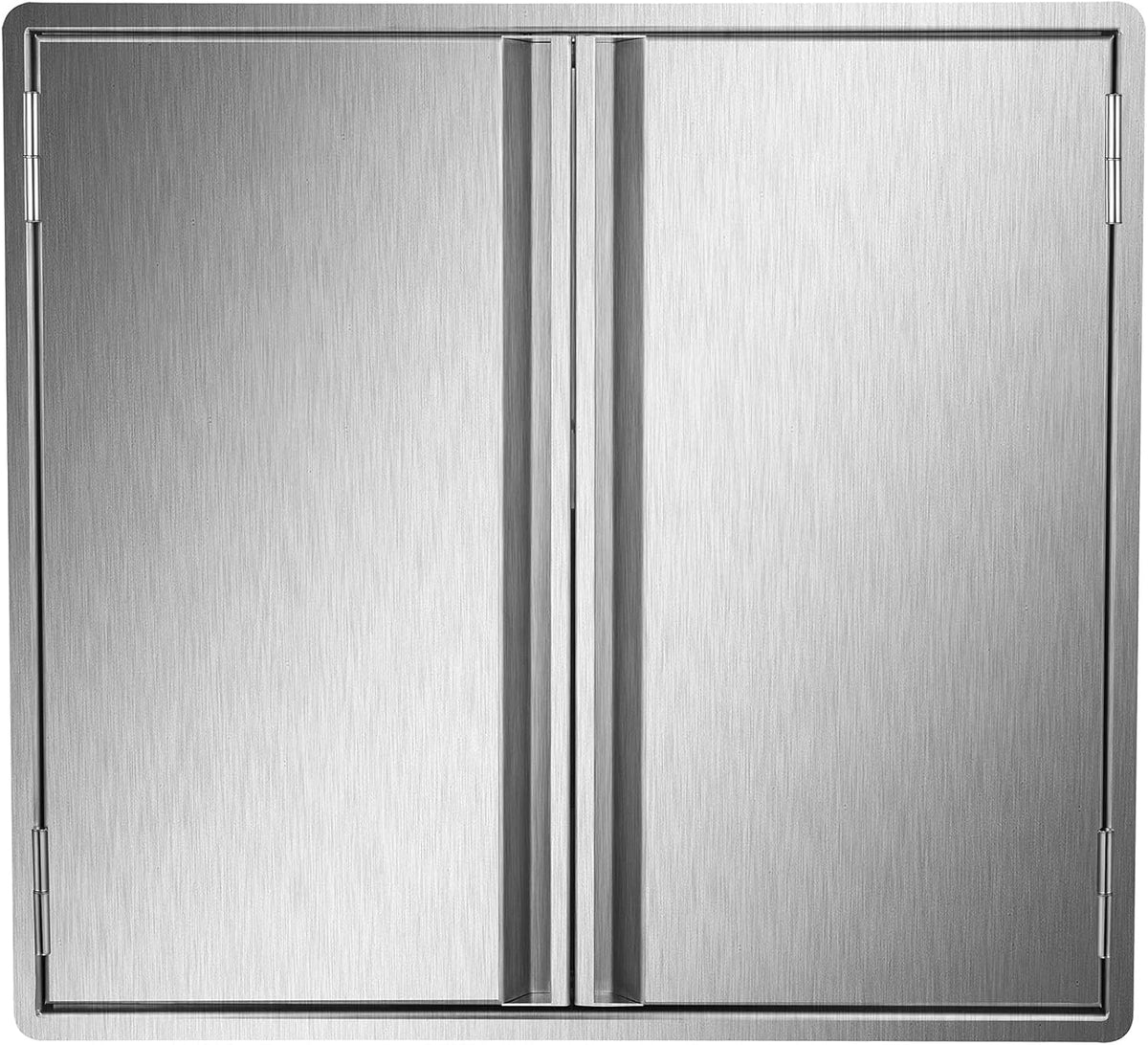 Stainless Steel Double Wall Outdoor Kitchen BBQ Access Door 33W x 23H Inch I6042