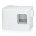 Cloud White Enclosed Cat Litter Box U480719