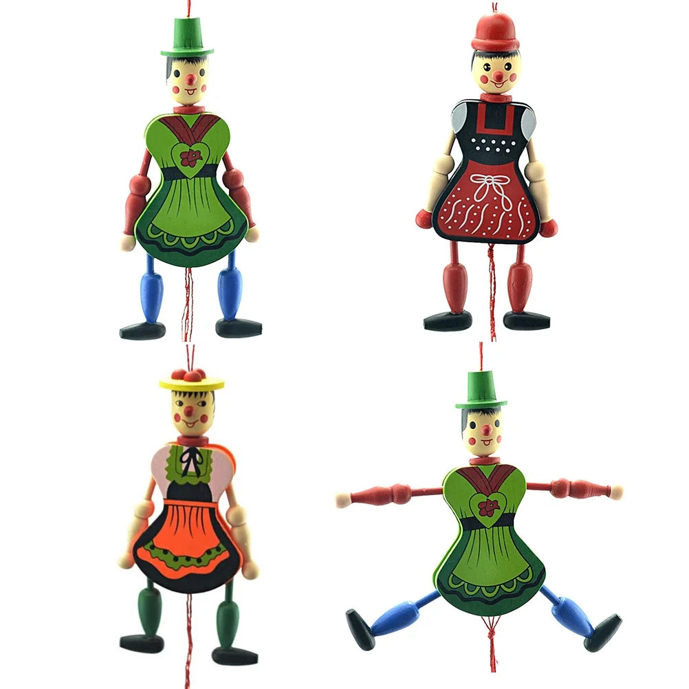 Wood Marionette Puppet Doll with Strings F5969