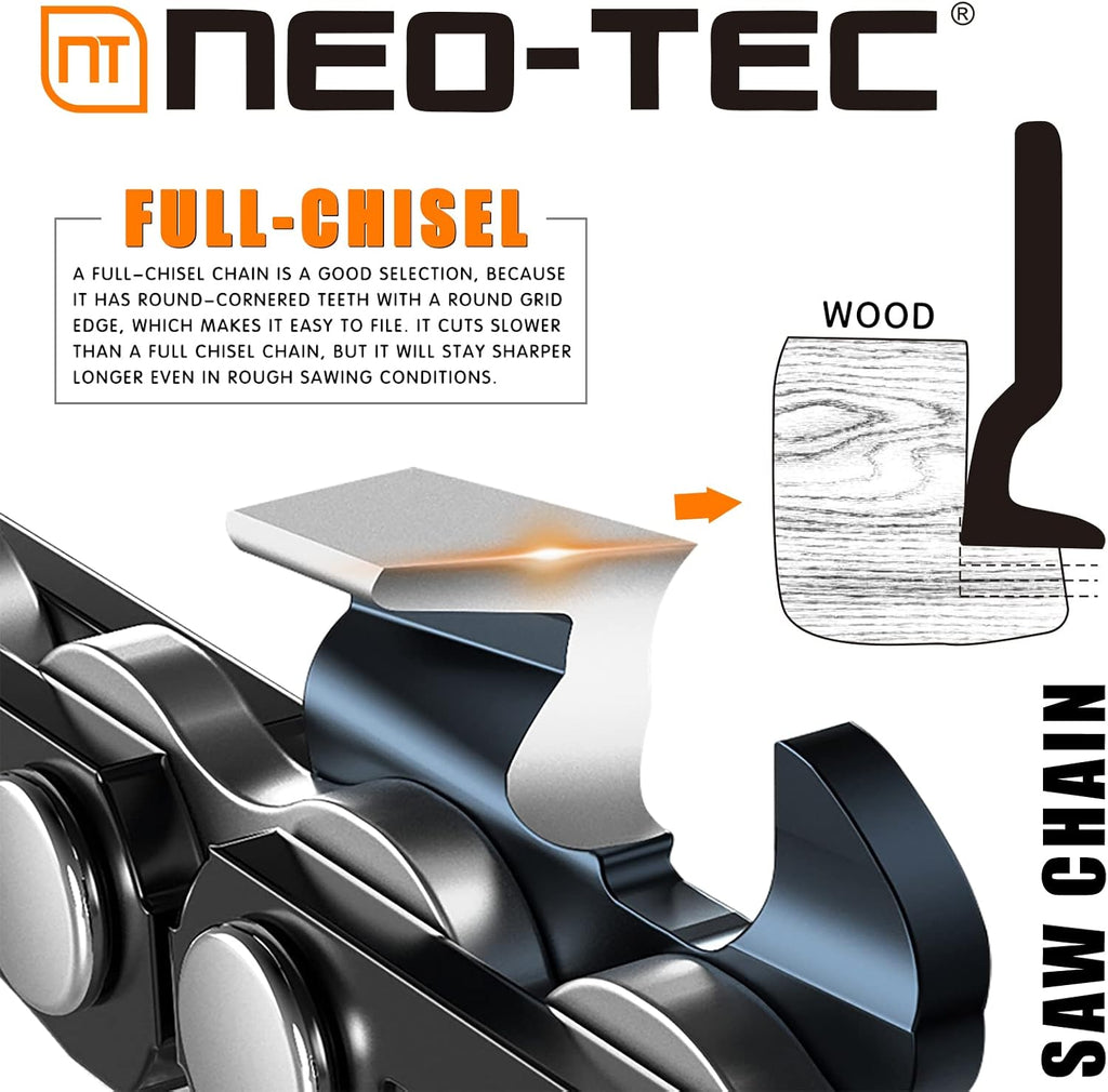 36 Inch Full Chisel Chainsaw Chain 3/8 Pitch 0.063 Gauge 114 Drive Link P63723