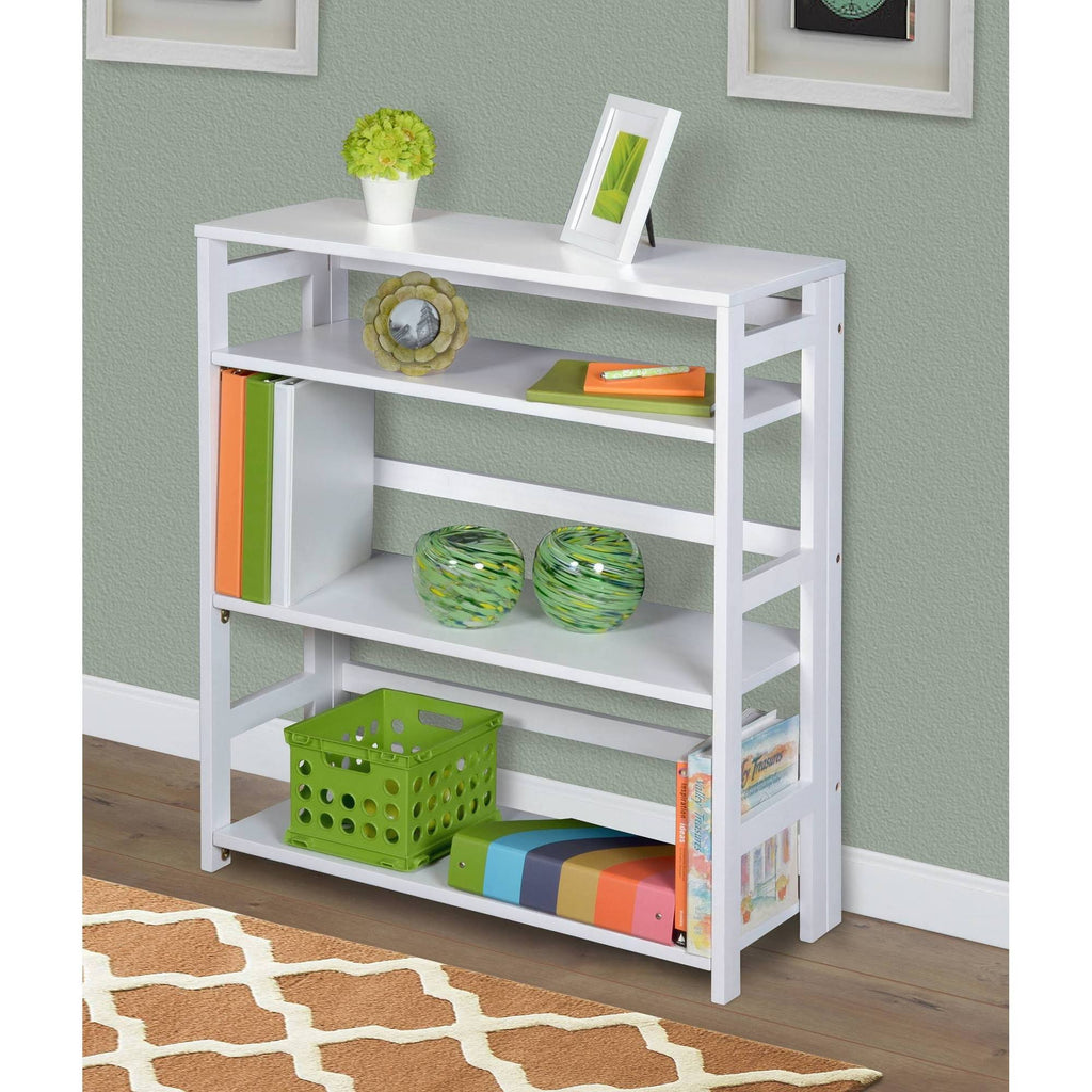 White Folding Bookcase B486