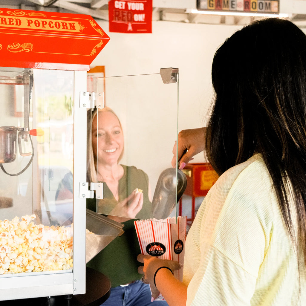 Red/Gold 8oz Popcorn Machine with Cart T94238