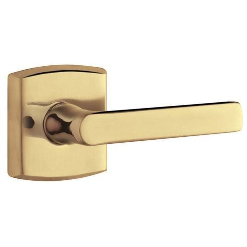 Satin Brass/Brown Lever Pair E688