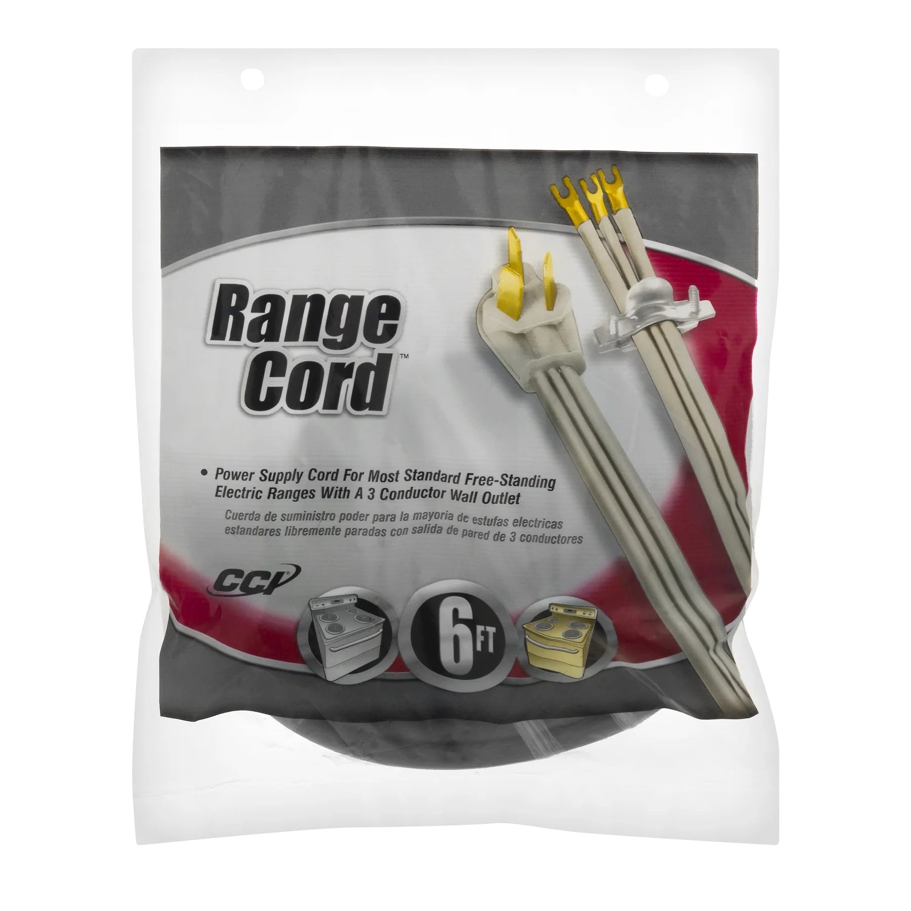 6' 50-Amp 3-Wire Range Power Cord S8722