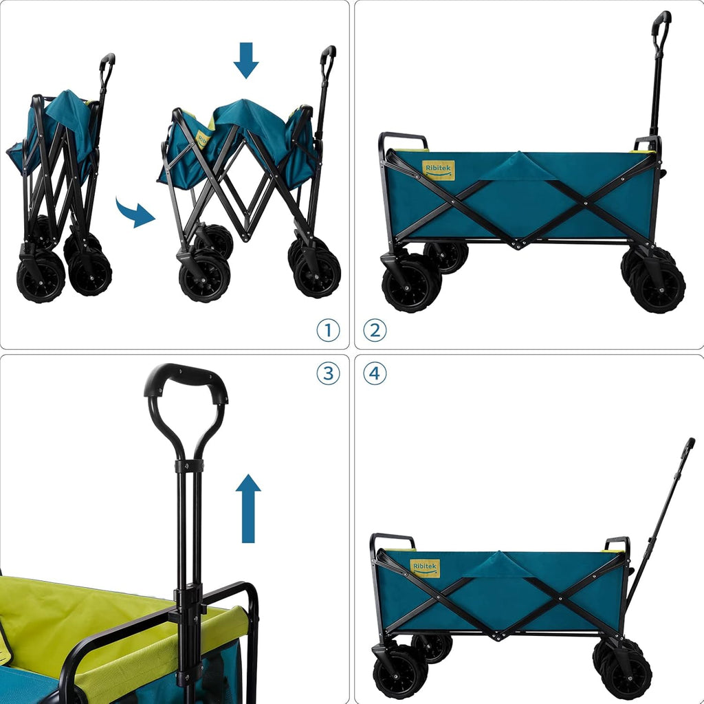 Collapsible Folding Wagon with Big Wheels U298