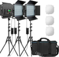 RGB LED Video Lighting Kit, 45W, 2600K-10000K, with U Bracket and Barn Door S94410