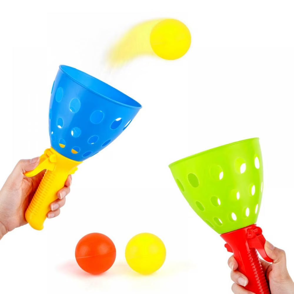 Catch Ball Game with 4 Catch Launcher Baskets and 8 Balls D409135