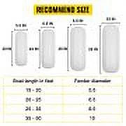 4 Pack Large 10x28 White Ribbed Boat Fenders with Center Hole Z312