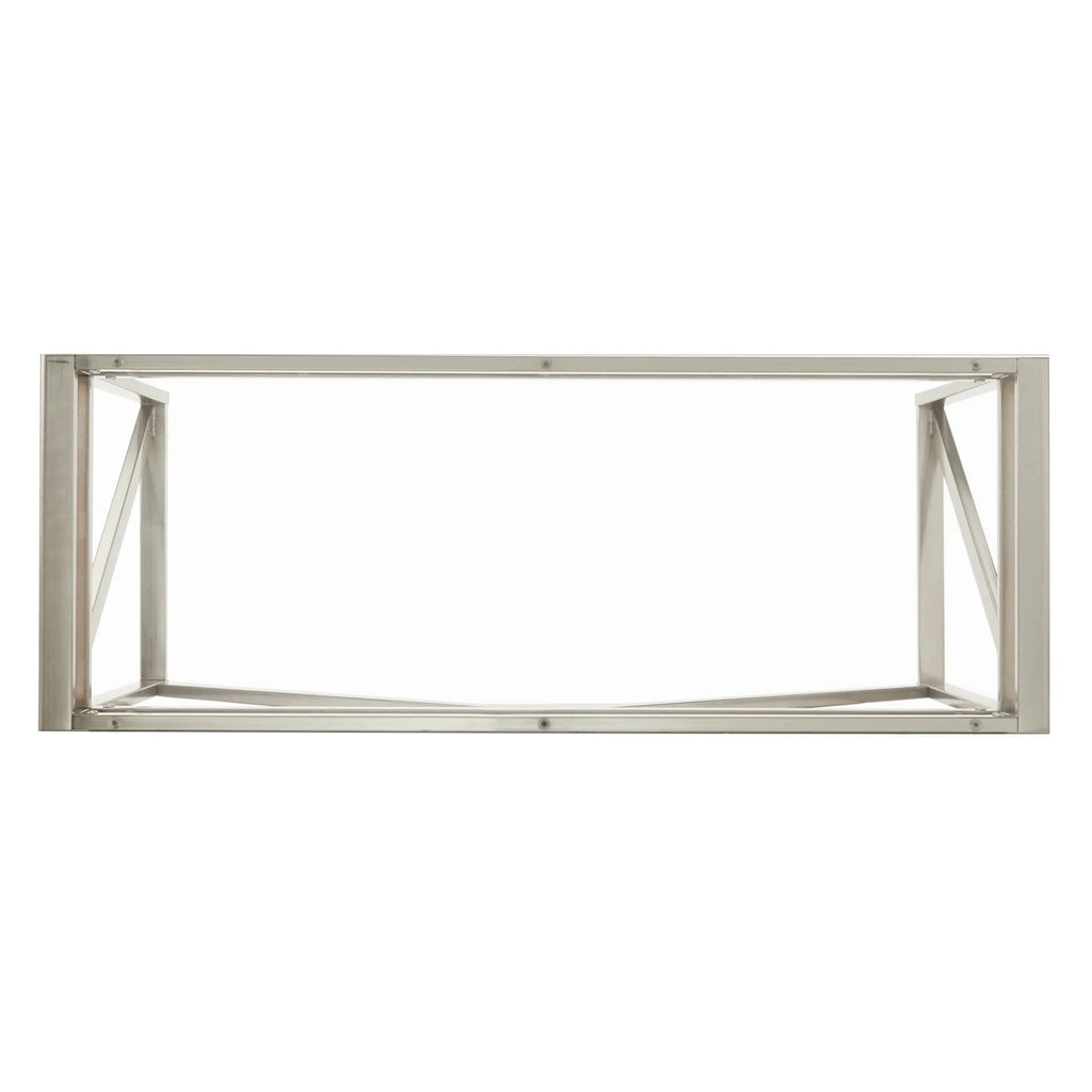 Brushed Nickel Glass Sofa Table S380