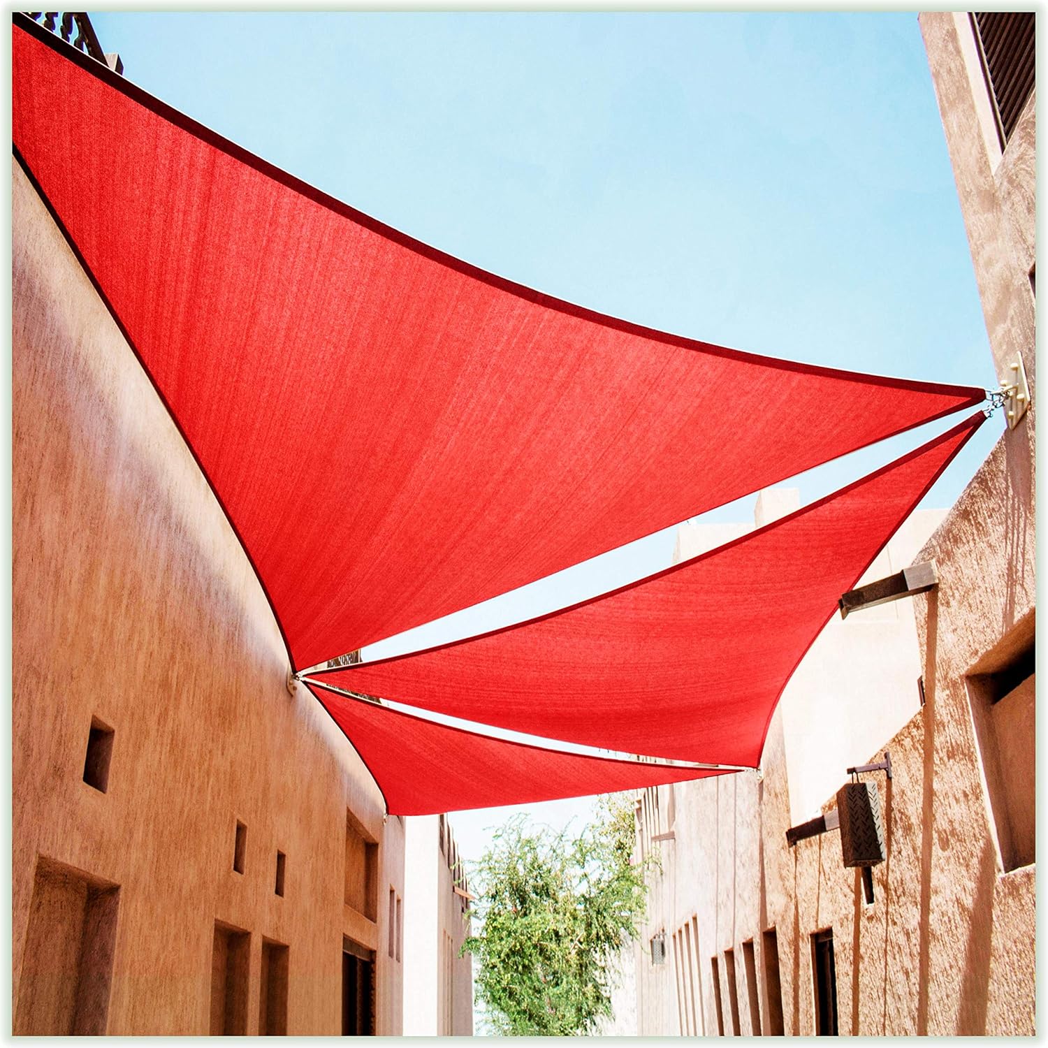 Turquoise Sun Shade Sail Rectangle Pergola Canopy Patio Pack of 2 H32616