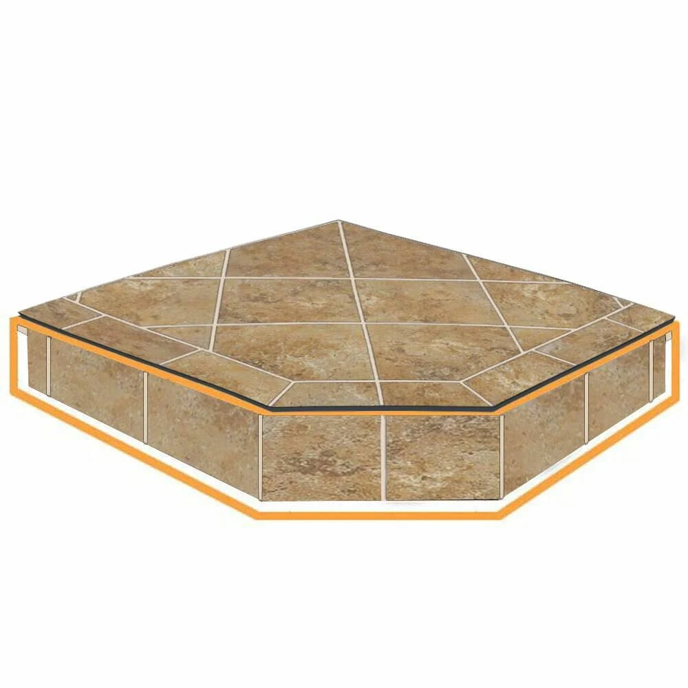 Amber Saffron Hearth Pad Riser G209168