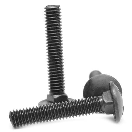 5/16-18 x 2 1/4 Coarse Thread Carriage Bolt Low Carbon Steel Black Oxide Pk 500 S205