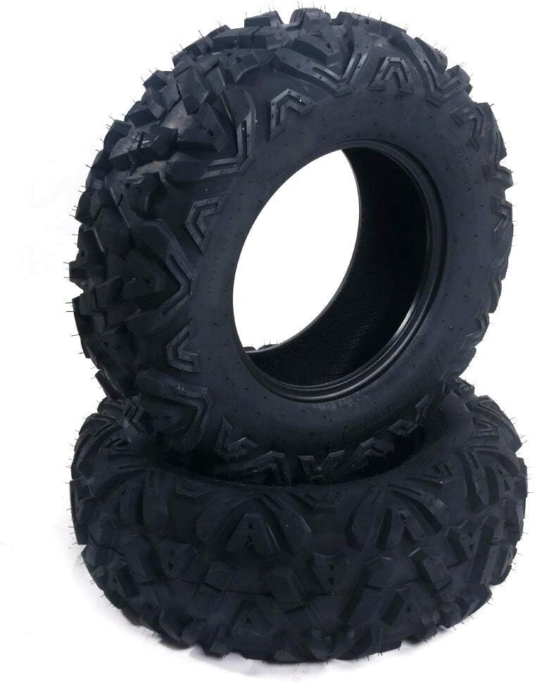 Set of 2 ATV Tire 25x10-12 Mud Terrain Tubeless 6 Ply R41334