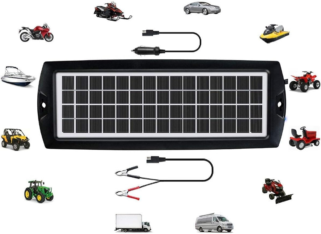 5W 12V Solar Car Battery Trickle Charger Maintainer J570