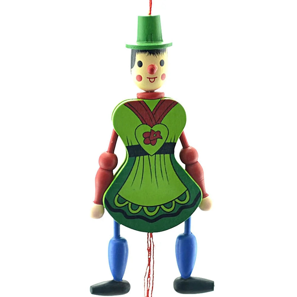 Wood Marionette Puppet Doll with Strings F5969